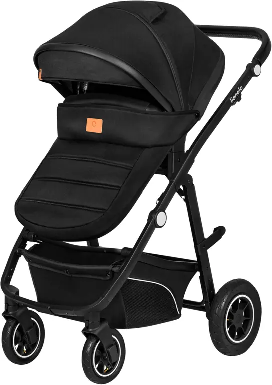 Коляска дитяча 3 в 1 Lionelo Bianka Black Onyx